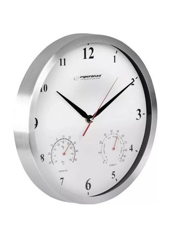 Настенные часы (EHC008W) Esperanza Wall Clock Washington 30 см White (356149622)