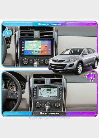 Штатная магнитола для Mazda CX-9 I 2006-2012 экран 10" 4/64Gb CarPlay 4G Wi-Fi GPS Prime 5шт Lesko (336194735)