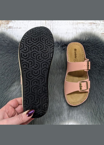 Шльопанці жіночі шкіряні на танкетці Inblu (333799055)