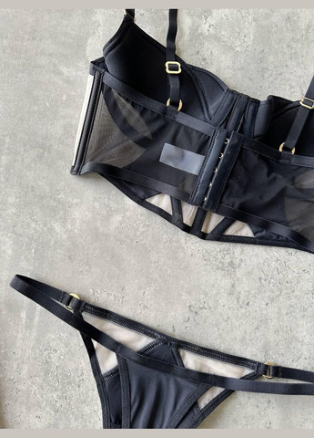 Чёрный роскошный премиум-комплект – изысканность в каждой детали No Brand