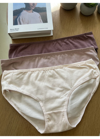 Бокс трусиков-слепов 3 шт. в пастельных однотонных цветах. KozaBiat (365267957)