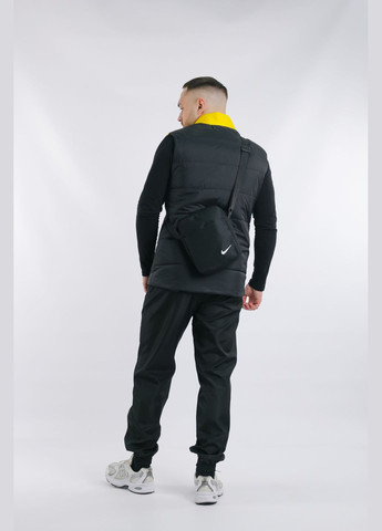 Желтый демисезонный комплект мужской "clip": жилетка желто-черная + штаны "president" черные. барсетка в подарок! No Brand