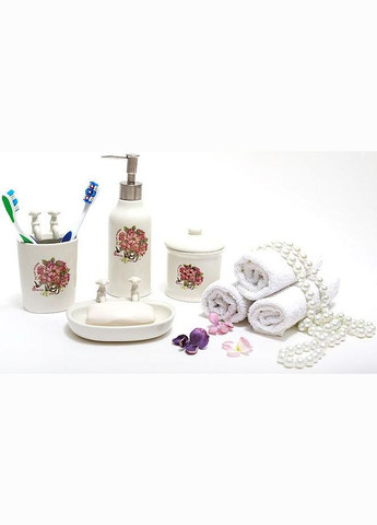 Емкость SAVON Ø9.2х10см для средств гигиены, фарфор Bona (332666903)