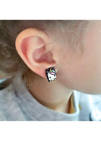 Комплект сережок кліпс Дитячий набір (Стіч, морозиво, єдиноріг) CASE CONTROL (355396351)