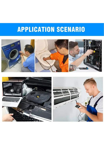 Беспроводной аккумуляторный Wi-Fi эндоскоп бороскоп с мини камерой подсветкой HD 1200p для Android iOS 2 м (478130-Prob) Unbranded (305636267)