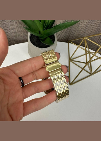 Жіночий наручний годинник Versace кварцовий з металевим ремінцем і круглим циферблатом золотий (sku_1721ГЖ) No Brand (346078230)