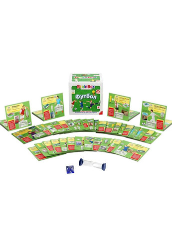 Карткова гра Brainbox "Футбол" Yago BZZBRFB02UA 55 карток 1 гральний кубик No Brand (330606075)