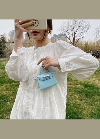 Дитяча маленька сумка 10448 крос-боді на ремінці блакитна No Brand (314455151)