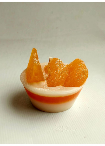 Новорічна свічка "Десерт Мандаринка" Ручна робота HandMade No Brand (382019518)