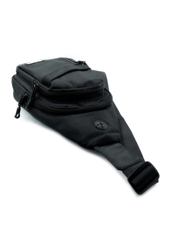 Сумка-слинг водонепроницаемая черная через плечо спортивная нагрудная сумка для мужчин ProDobro (364672143)