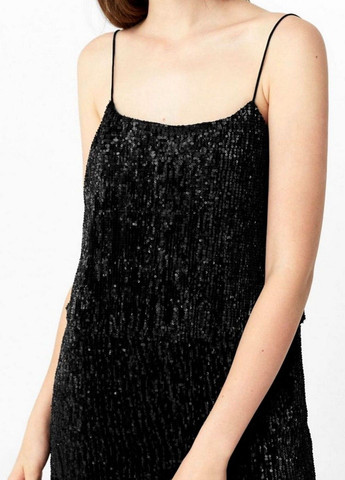 Черное кэжуал платье Mango