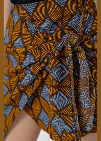 Горчичная кэжуал с рисунком юбка с принтом Ager