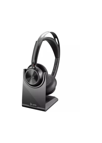 Наушники Voyager Focus 2 MS Stereo USB-C + USB-C/A Adapter + Charging Stand Black (9T9J6AA) Poly (391788883)