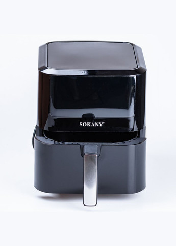 Аерогриль-фритюрниця електрична 2000 Вт на 8 літрів, чорна Sokany (315636191)