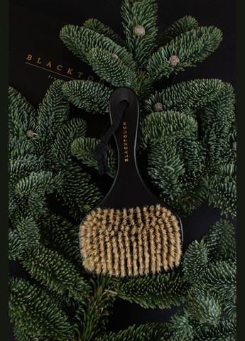Комплект щетки для сухого массажа и скраб для тела с соком листьев Алоэ Барбаденсис, 350 мл BlackTouch (292407135)