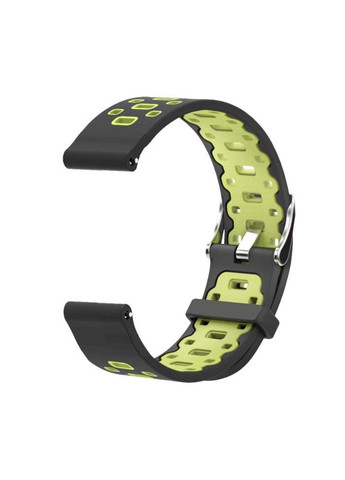Спортивный ремешок Perfor Classic для часов Huawei Watch 2 - Black&Green Primo (333720076)