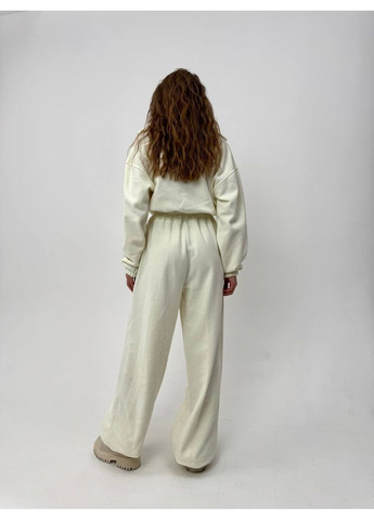 Супер стильный комбинезон Україна комбинезон-брюки молочный спортивный, повседневный, кэжуал флис