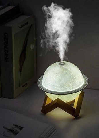 Зволожувач очищувач повітря міні арома лампа нічник з LED підсвічуванням 3 режими 13.8х13.8х10.5 см (476337-Prob) Сатурн Unbranded (279327377)