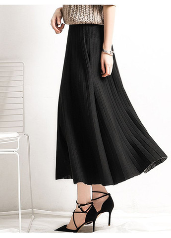 Трикотажна двостороння спідниця міді Смарагдовий Forza Viva (336213969)