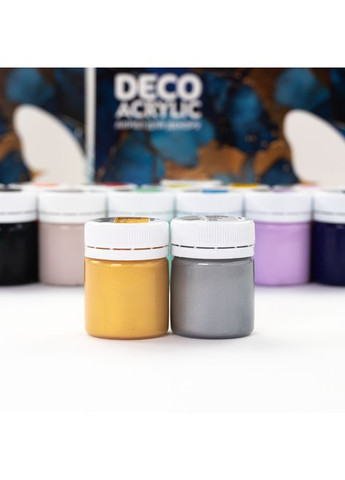 Набір акрилових фарб для декору матові і металіки 18×20 мл Rosa Talent (362661113)