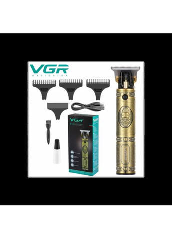 Профессиональная машинка для стрижения волос, бороды, усов триммер V-085 с насадками. VGR (318018396)