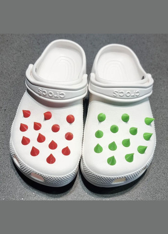 Джибитсы на кроксы Jibbitz "Шипы" / Украшения значки на обувь 26 шт. разные цвета UA3D (303356190)