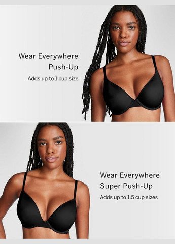 Білий бюстгальтер wear everywhere push-up Victoria's Secret нейлон
