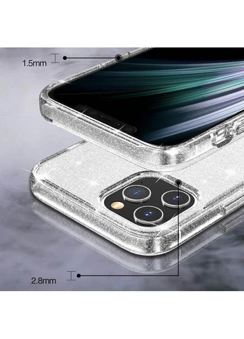 TPU чехол Nova для Apple iPhone 11 Pro Max 6.5" прозрачный с блестками No Brand (402056150)