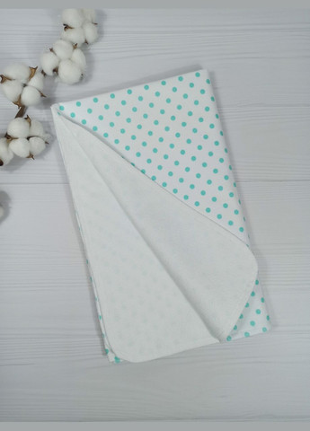 Пелюшка дитяча непромокаюча a.l.babybox Горох м'ятний Білий No Brand (308752152)