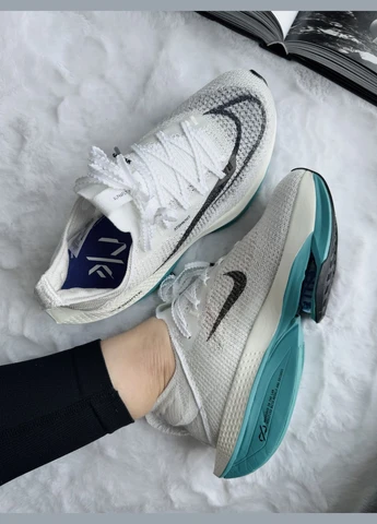 Кросівки жіночі Nike Air Zoom Alphafly Next 2 White Blue | Найк Аір Зум Альфафлай білі No Brand білі демісезони (339775726)
