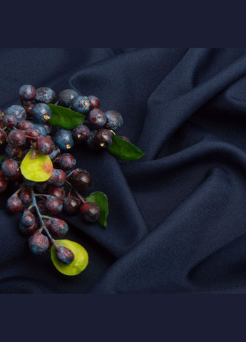 Ткань костюмная габардин 150 см 155 г/м2 для костюмов, униформы, брюк, юбок, жакетов, платьев, декора т/синяя IDEIA (332622412)