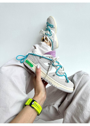 КРОСІВКИ ЖІНОЧІ NIKE SB DUNK LOW X OFF WHITE LOT 36:50 НАЙК СБ ДАНК No Brand білі демісезони (367175342)