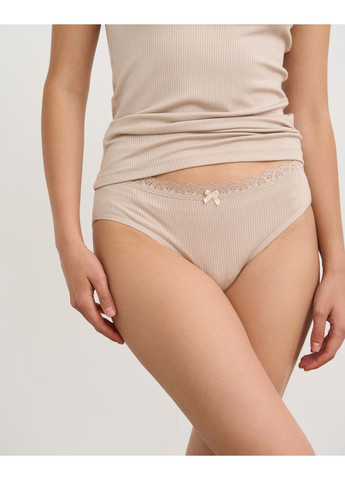 Бежева комплект жіноча майка з трусиками Ozkan