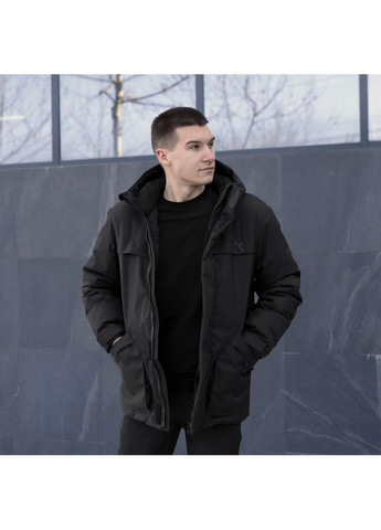 Чорна зимня парка navy чорний Pobedov