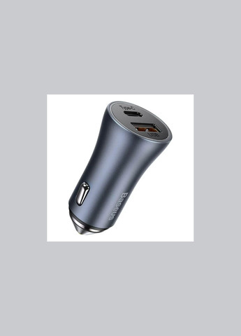 Автомобильное зарядное устройство Type-C cable Golden Contactor Pro Dual Quick Charger | (TZCCJD-0G) Baseus (368698429)