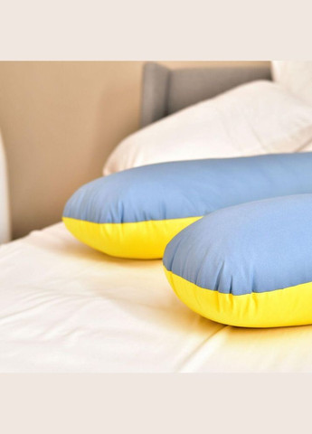 Наволочка для П-подушки для вагітних сну та відпочинку 140х75х20 см з блискавкою жовто-блакитна мікрофібра IDEIA (334727006)