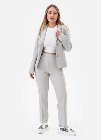 Серый женский пиджак karlotta Garne однотонный - демисезонный