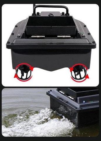 Кораблик на радіокеруванні для завезення підгодовування та снастей R3 + сумка для переноски Чорний (RT050674) Boer (317894209)