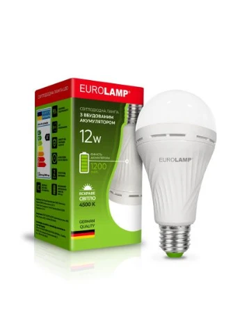 Лампочка А70 12W E27 4500K (LED-A70-12274(EM)) Eurolamp (396867837)