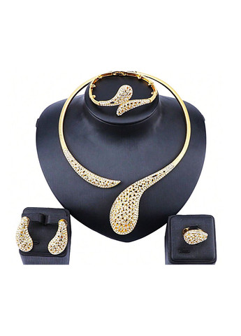 Великий комплект біжутерії Кольє, браслет, кільце та сережки No Brand (335815815)