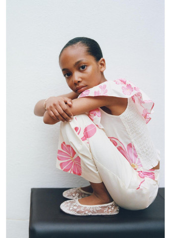 Прозрачные балетки с вышивкой Zara с вышивкой (360502326)