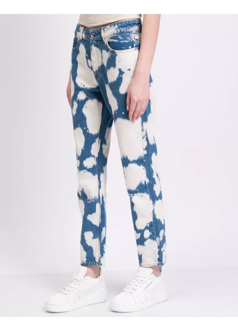 Стильные джинсы с рисунком анкл регуляр Burberry - (370951752)