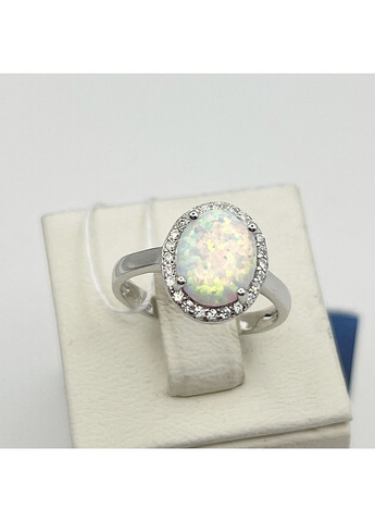 Каблучка срібна з білим опалом 19 2,7 г No Brand (370142645)