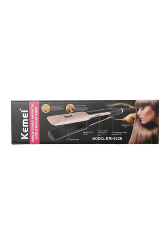 Праска випрямляч для волосся з керамічним покриттям Kemei KM-5626 (300026475)