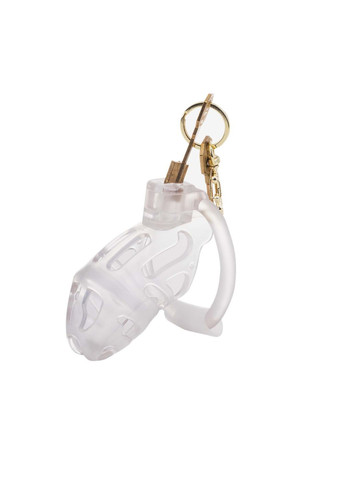 Клетка для пениса SEVANDA Plastic Penis Chastity Cage - Transparent Lockink (335387214)