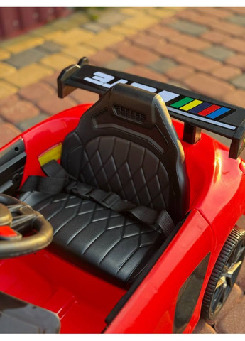 Детский электромобиль Cabrio 6V 5A (спойлер, пульт, LED-фары, звук, открывающаяся дверь, педаль газа), Красный No Brand (368468755)