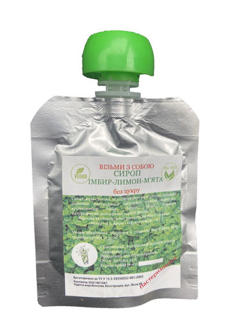 Сироп без сахара " Имбирь Лимон Мята" на эритритоле, 250г No Brand (322871414)
