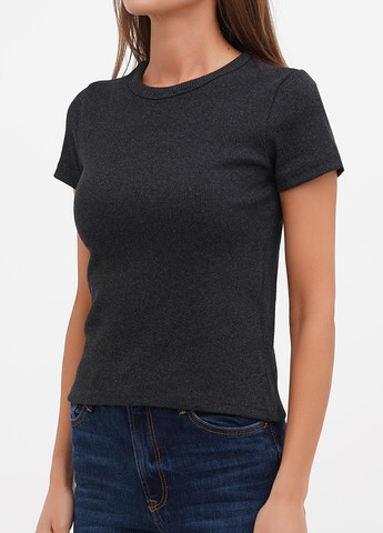 Облегающая женская футболка из трикотажного рубчика для повседневной носки (hb596456) HiBrand - (346241384)