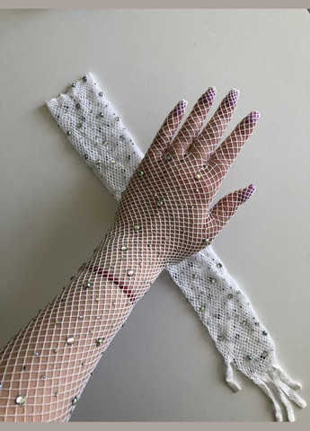 Сеточные перчатки со стразами (арт.7034) No Brand (348431038)