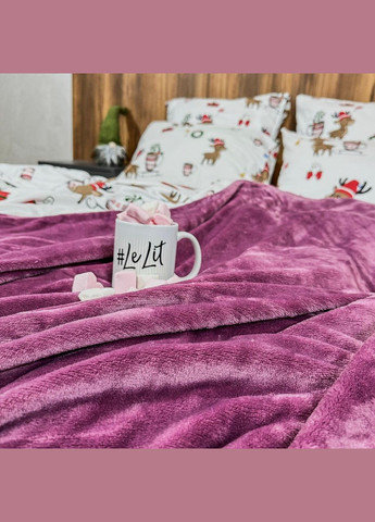 Плед микрофибра велсофт однотонный евро 200х220 Светлый М-lel-003 (М-lel-003) No Brand (306634004)